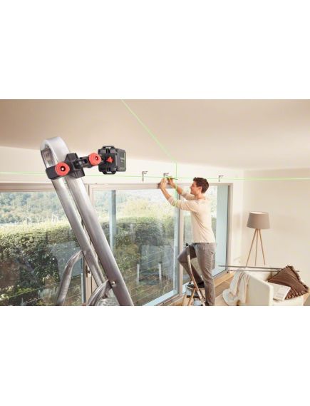 Уровень лазерный (дальн. 12 м, погрешн. 0,8 мм/м, класс 2) Quigo Green BOSCH 0603663C00, фото , изображение 3 - Метэкс