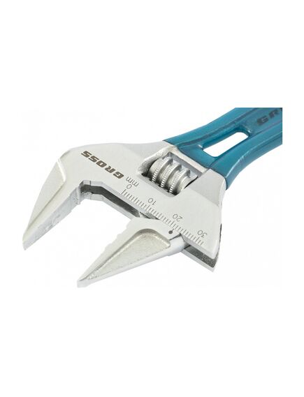 Ключ разводной 140 мм укороченная ручка GROSS 15565, фото , изображение 4 - Метэкс