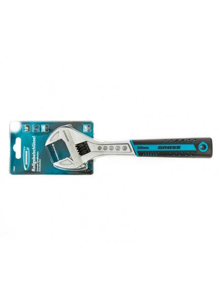 Ключ разводной 250 мм GROSS 15562, фото , изображение 3 - Метэкс