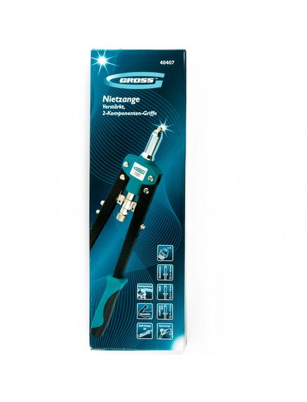 Заклепочник двуручный 420 мм 2.4-3.2-4.0-4.8 GROSS 40407, фото , изображение 2 - Метэкс