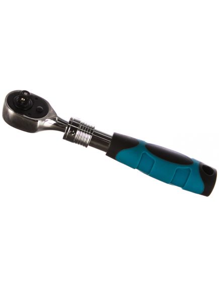 Ключ трещоточный 1/4" 217 мм 72 зубца телескопический GROSS 14074, фото , изображение 3 - Метэкс