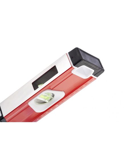 Уровень алюминиевый 600 мм магнитный 3 глазка (1 зеркальный) двухкомпонентные рукоятки, MATRIX 34731, фото , изображение 5 - Метэкс