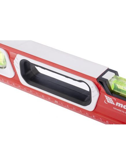 Уровень алюминиевый 800 мм магнитный 3 глазка (1 зеркальный), MATRIX 34732, фото , изображение 2 - Метэкс