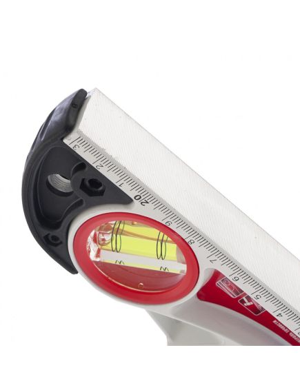 Уровень алюминиевый 235 мм литой, фрезерованный, 3 глазка, две ударные площадки, MATRIX 34910, фото , изображение 4 - Метэкс