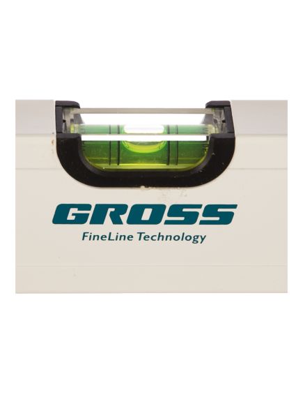 Уровень алюминиевый 1000 мм фрезерованный 3 глазка магнитный GROSS 33673, фото , изображение 4 - Метэкс