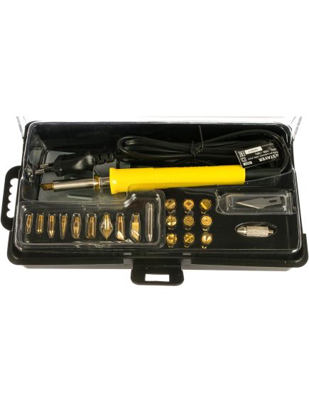 Прибор для выжигания 3в1 с набором насадок 20 шт STAYER 45227, фото , изображение 2 - Метэкс