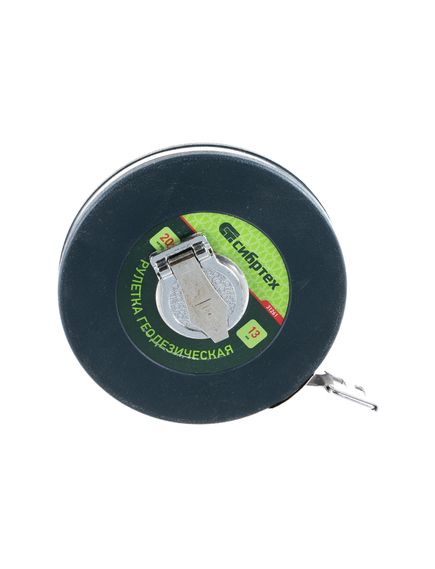 Рулетка геодезическая 20 м х 13 мм закрытый корпус, фибергласовая лента СИБРТЕХ 31261, фото , изображение 3 - Метэкс