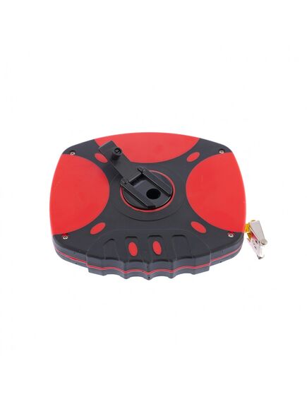 Рулетка геодезическая 30 м х 12,5 мм лента ПВХ, закрытый двухкомпонентный корпус MATRIX 312195, фото , изображение 3 - Метэкс