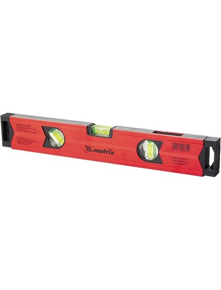 Уровень алюминиевый 2000 мм магнитный, фрезерованный, 3 глазка (1 зеркальный) усиленный MATRIX 34720, фото , изображение 3 - Метэкс