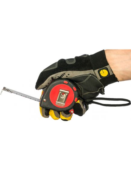 Рулетка 5 м х 19 мм Status 3 fixations двухкомпонентный корпус 3 фиксации ленты MATRIX 31034, фото , изображение 5 - Метэкс