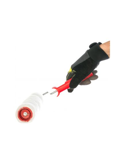 Валик "Искусственный мех" 200 мм D 48 мм ручка 6 мм СИБРТЕХ 80153, фото , изображение 3 - Метэкс