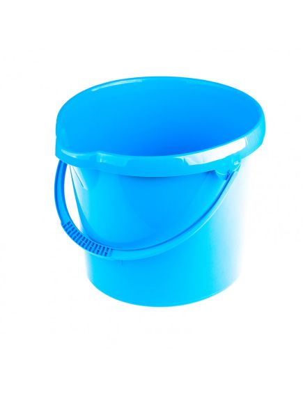 Ведро пластмассовое круглое 12 л голубое ELFE 92956, фото , изображение 4 - Метэкс