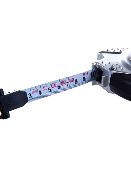 Рулетка геодезическая 10 м х 13 мм закрытый корпус, металлическая лента, нейлон GROSS 31250, фото , изображение 3 - Метэкс