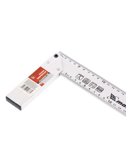 Угольник 250 мм алюминиевый литой MATRIX 32471, фото , изображение 5 - Метэкс