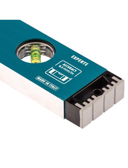 Уровень алюминиевый 400 мм усиленный с ударопрочными заглушками, 3 глазка GROSS 34324, фото , изображение 5 - Метэкс