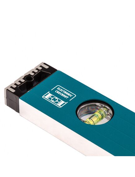 Уровень алюминиевый 400 мм усиленный с ударопрочными заглушками, 3 глазка GROSS 34324, фото , изображение 2 - Метэкс