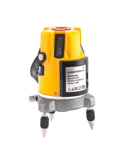 Уровень лазерный DENZEL (дальн. 10 м, погрешн. 0,3 мм/м, класс 2) LX3 35070, фото , изображение 2 - Метэкс