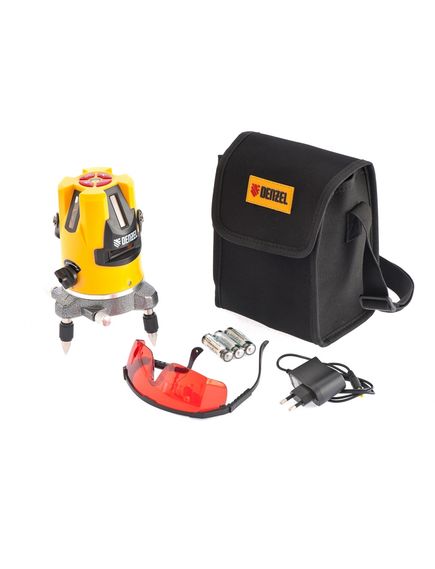 Уровень лазерный DENZEL (дальн. 10 м, погрешн. 0,3 мм/м, класс 2) LX3 35070, фото , изображение 5 - Метэкс