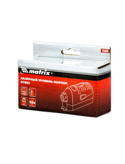 Уровень лазерный MATRIX (дальн. 10 м, погрешн. 1 мм/м, класс 2) (35006), фото , изображение 6 - Метэкс