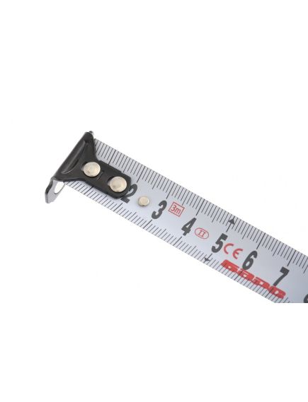 Рулетка 3 м х 19 мм Вектор утолщенное полотно магнитный зацеп обрезиненный корпус БАРС 32540, фото , изображение 2 - Метэкс