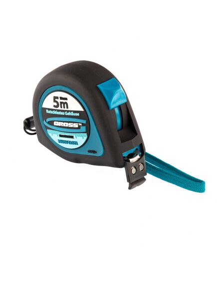 Рулетка 5 м х 19 мм "Ergonomisch" магнитный обрезиненный зацеп GROSS 31102, фото , изображение 5 - Метэкс