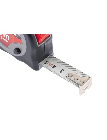 Рулетка 5 м х 19 мм Continuous fixation двухкомпонентный корпус плавная фиксация MATRIX 31088, фото , изображение 2 - Метэкс