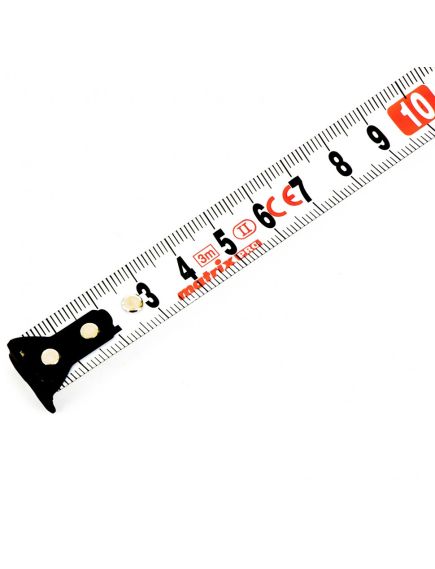 Рулетка 3 м х 16 мм двухкомпонентный корпус автоматическая фиксация MATRIX 32550, фото , изображение 2 - Метэкс