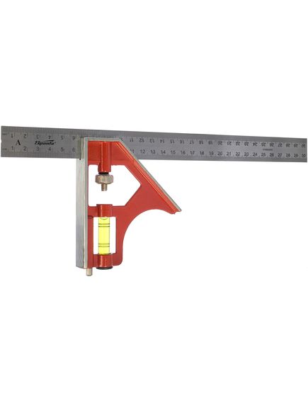 Угольник 300 мм металлический комбинированный SPARTA 323675, фото , изображение 2 - Метэкс