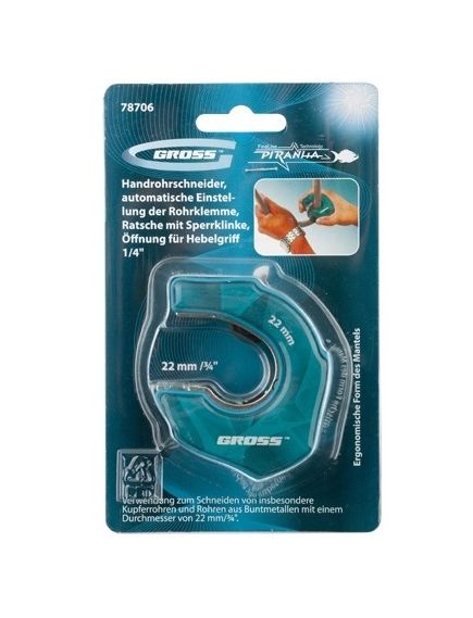 Труборез ладонный 22 мм трещотка с храповым механизмом отверстие 1/4 GROSS 78706, фото , изображение 4 - Метэкс