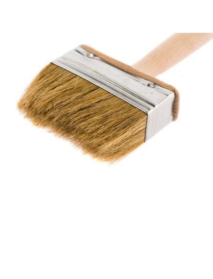 Кисть-ракля 30 х 90 мм натуральная щетина деревянная ручка РОССИЯ 84072, фото , изображение 2 - Метэкс
