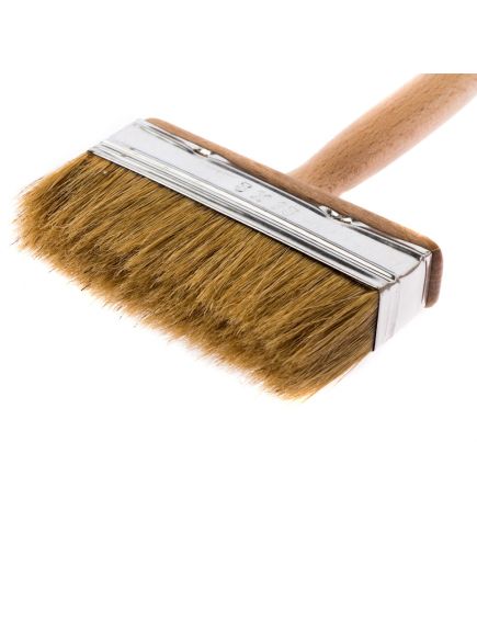 Кисть-ракля 30 х 130 мм натуральная щетина деревянная ручка РОССИЯ 84076, фото , изображение 2 - Метэкс