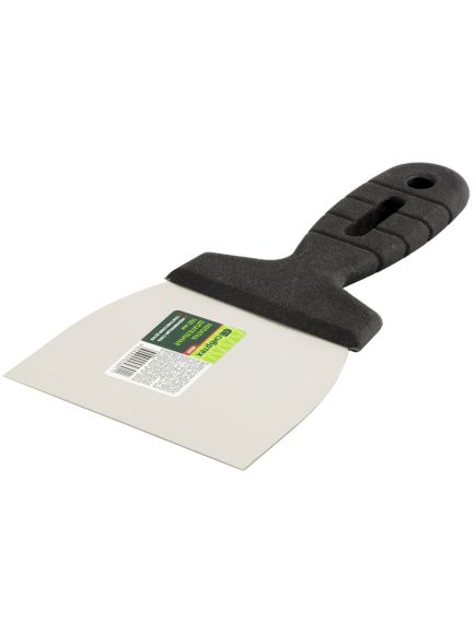 Шпательная лопатка 100 мм нержавеющая сталь СИБРТЕХ 85435, фото , изображение 2 - Метэкс