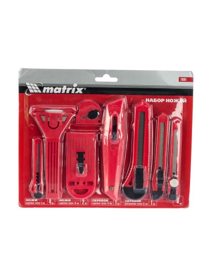 Набор ножей с выдвижными лезвиями MATRIX 78991, фото , изображение 2 - Метэкс
