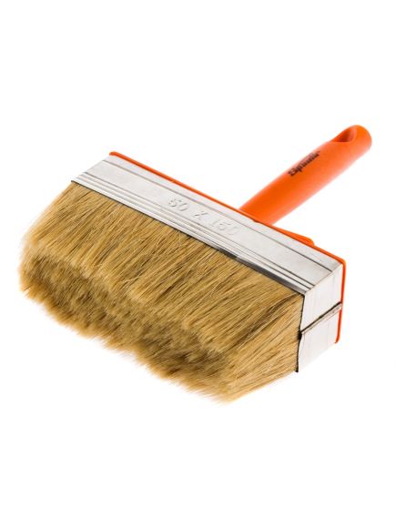 Кисть-ракля 50 х 150 мм натуральная щетина пластмассовая ручка SPARTA 841055, фото , изображение 2 - Метэкс