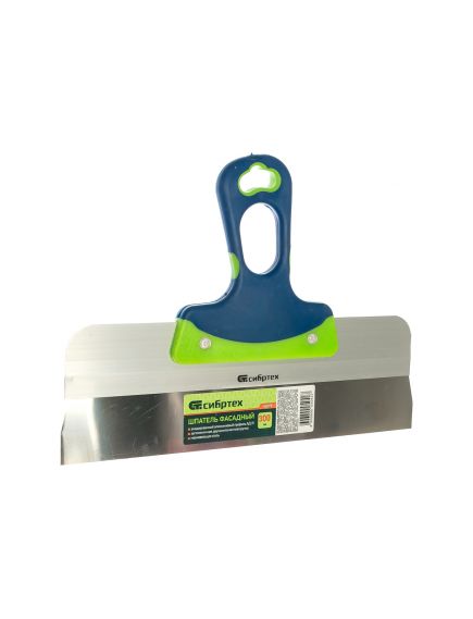 Шпатель фасадный нержавеющая сталь 300 мм двухкомпонентная ручка СИБРТЕХ 85575, фото , изображение 2 - Метэкс