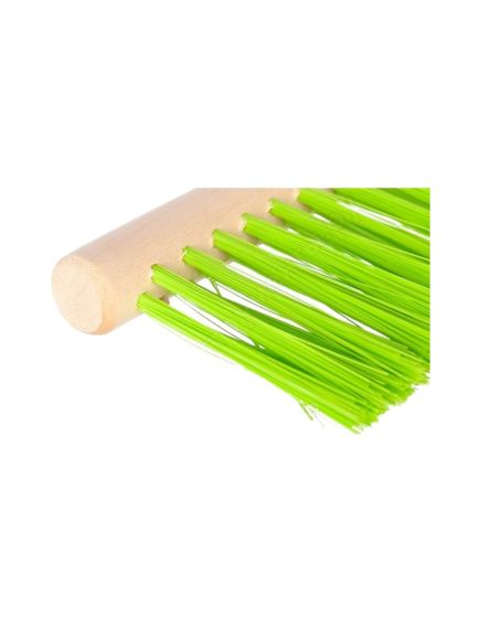 Щетка-сметка 280 мм двухрядная деревянная ручка СИБРТЕХ 84629, фото , изображение 2 - Метэкс