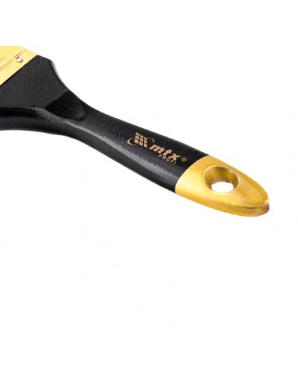 Кисть плоская "Профи" 2,5" натуральная щетина MTX 83153, фото , изображение 3 - Метэкс