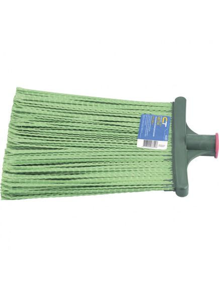 Метла полипропиленовая 270 х 260 мм плоская распушенная с черенком СИБРТЕХ 63218, фото , изображение 2 - Метэкс