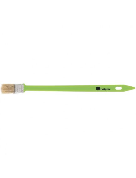 Кисть радиаторная 25 мм натуральная щетина пластиковая ручка СИБРТЕХ 83855, фото  - Метэкс