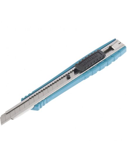 Нож 130 мм металлический корпус выдвижное сегментное лезвие 9 мм GROSS 78898, фото , изображение 5 - Метэкс