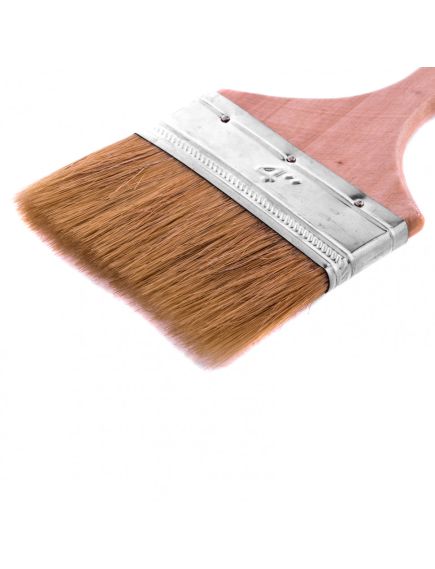 Кисть плоская "Стандарт" 4" 100 мм натуральная щетина MTX 82545, фото , изображение 2 - Метэкс