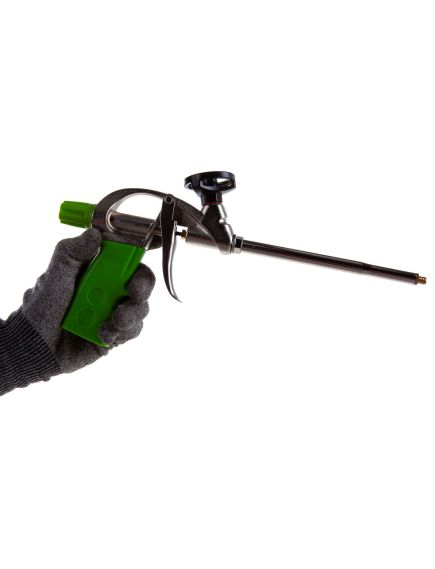 Пистолет для монтажной пены усиленный алюминиевый корпус СИБРТЕХ 88671, фото , изображение 3 - Метэкс