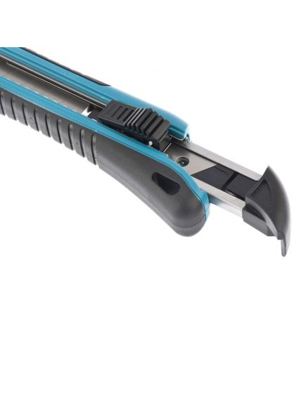 Нож 170 мм обрезиненный ABS - корпус выдвижное сегментное лезвие 18 мм GROSS 78893, фото , изображение 3 - Метэкс