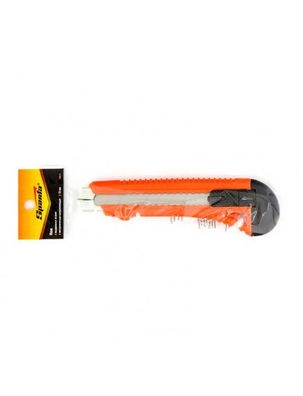 Нож 18 мм выдвижное лезвие металлическая направляющая SPARTA 78973, фото , изображение 3 - Метэкс