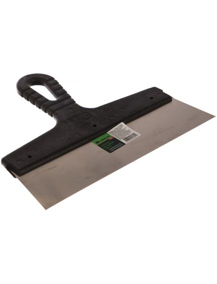 Шпатель фасадный из нержавеющей стали 250 мм пластмассовая ручка СИБРТЕХ 85439, фото , изображение 4 - Метэкс