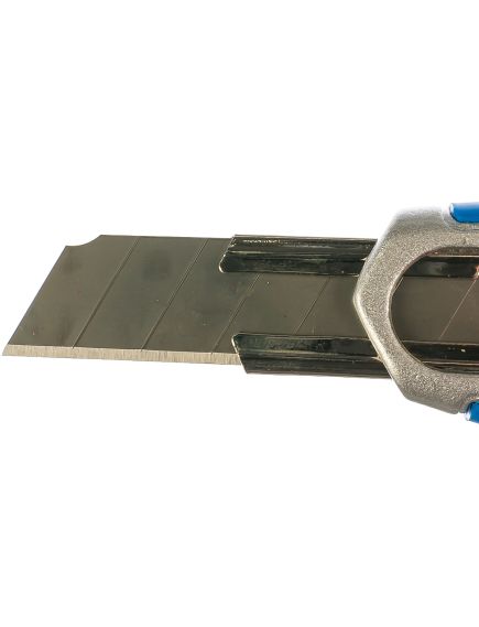 Нож 18 мм двухкомпонентный корпус механический фиксатор ЗУБР 09178, фото , изображение 2 - Метэкс