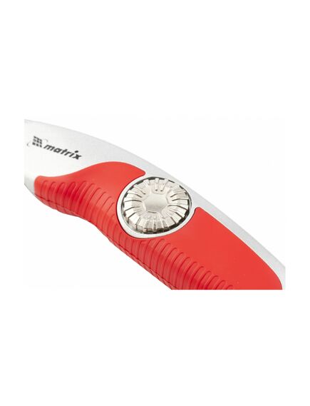 Нож 18 мм выдвижное трапециевидное лезвие эргономичная рукоятка MATRIX 78926, фото , изображение 2 - Метэкс