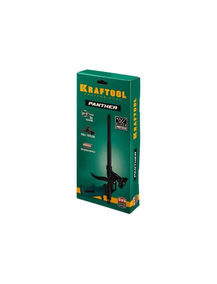 Пистолет для монтажной пены тефлоновое покрытие PANTHER KRAFTOOL 06855_z02, фото , изображение 4 - Метэкс