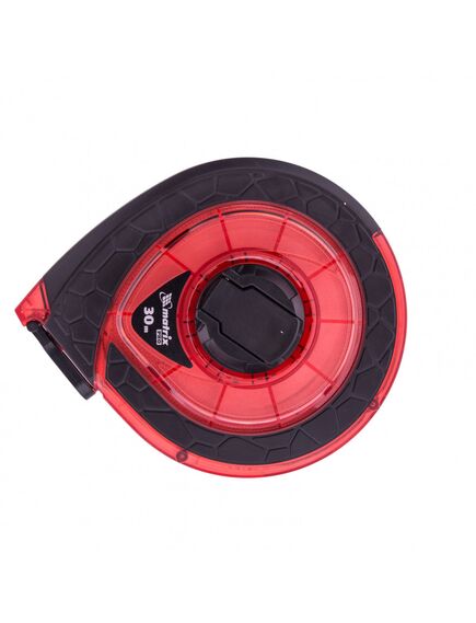 Рулетка геодезическая 30 м х 15 мм фибергласовая лента ПВХ закрытый корпус MATRIX 31271, фото , изображение 2 - Метэкс