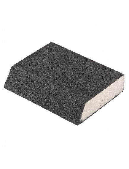Губка для шлифования 120 х 90 х 25 мм P80 трапеция мягкая MATRIX 75729, фото , изображение 2 - Метэкс